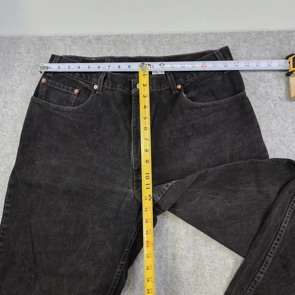 Vintage 90s‎ Levis 560 Jeans Mens 38x34 Black Denim Loose Fit Tapered Made USA